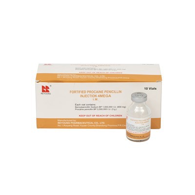 Dúsított prokain-penicillin-nátrium injekcióhoz